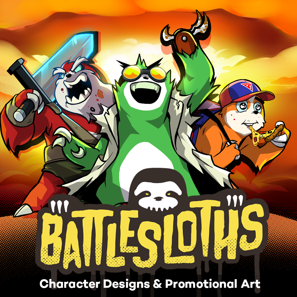 "Battlesloths" title screen (Nintendo Switch) "Battlesloths" title screen (Nintendo Switch)