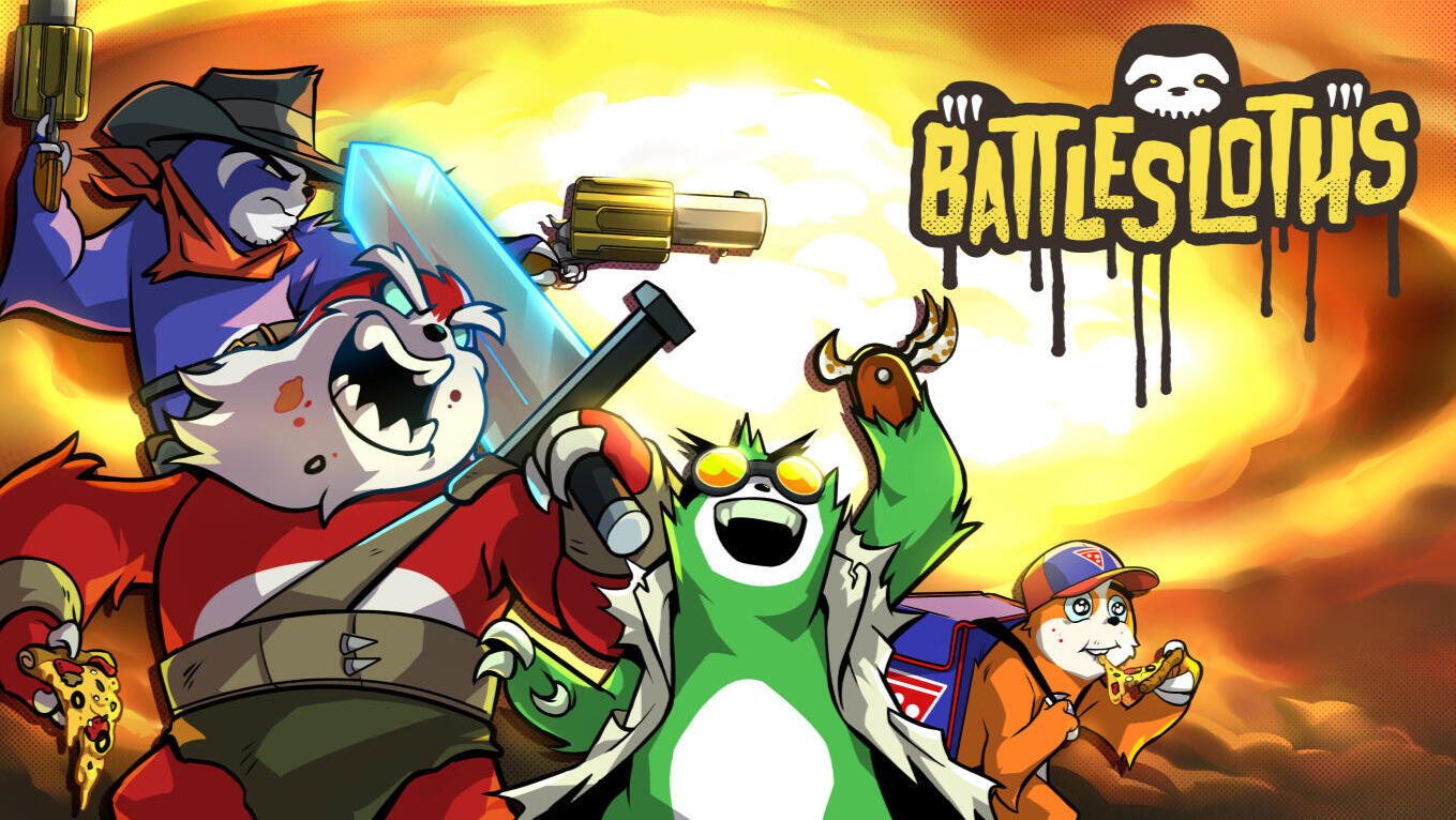 Battlesloths title screen (Nintendo Switch)