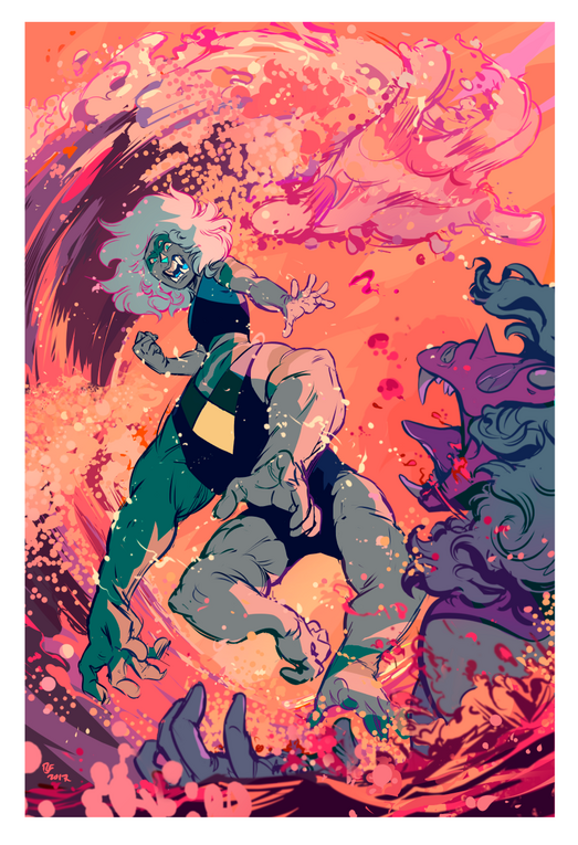 &quot;Wrath of the Water(melon) Witch,&quot; Guzu Gallery &quot;Creature Comforts&quot; show, 2017